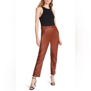 Steve Madden BB Dakota vegan Leather Pants cognac